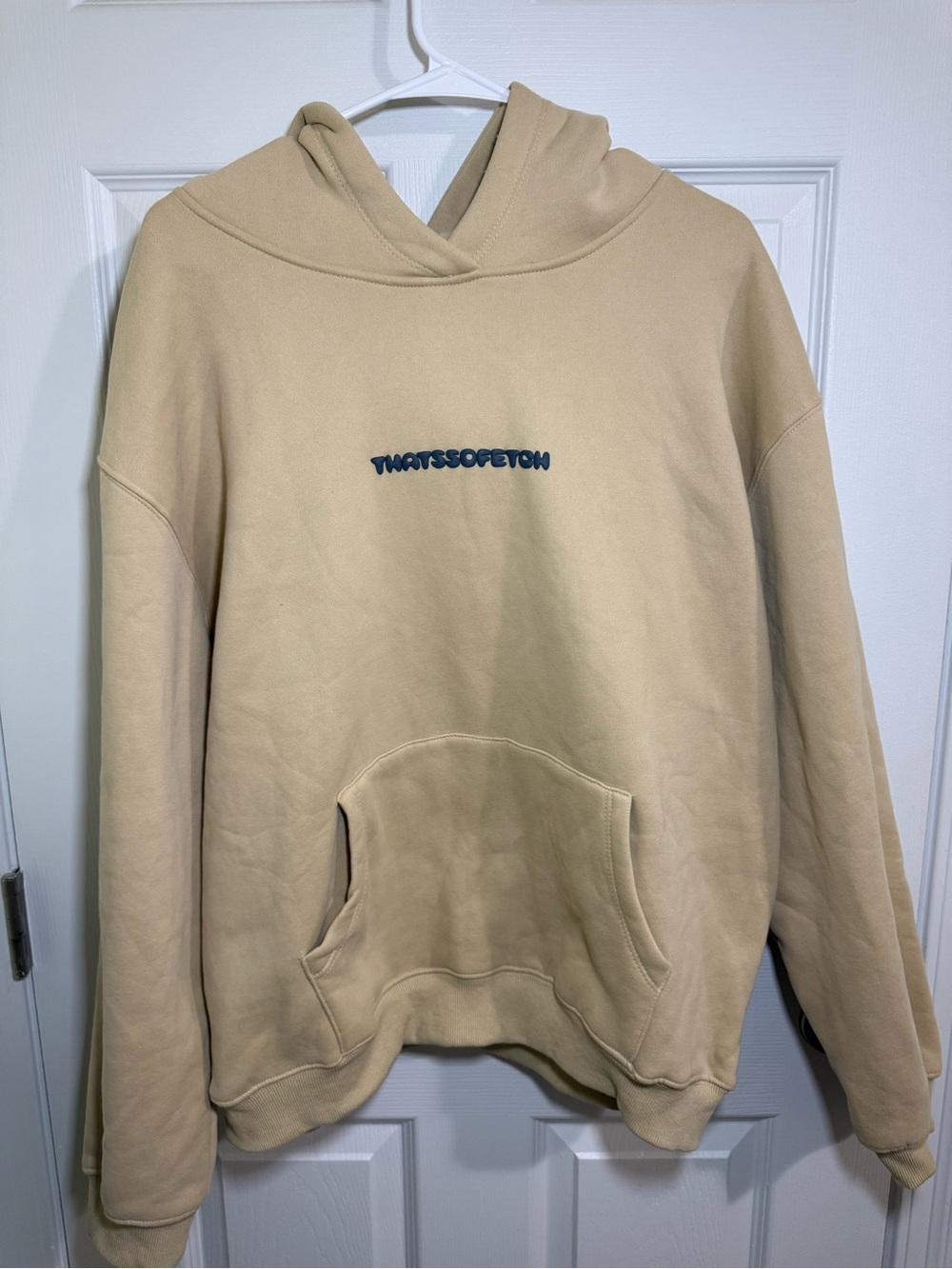 ThatsSoFetch Beige Pullover Hoodie